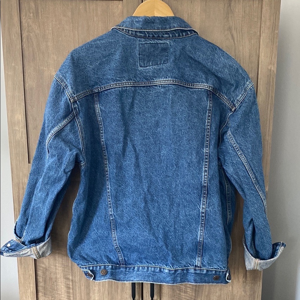 Levi Strauss Signature Blue Denim Jacket 100% Cotton Women’s Size Large - Picture 8 of 16